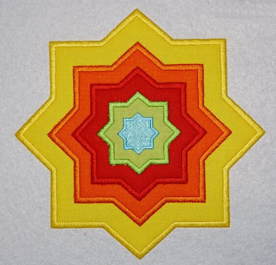 Stickdatei - Stern mit 8 Ecken
