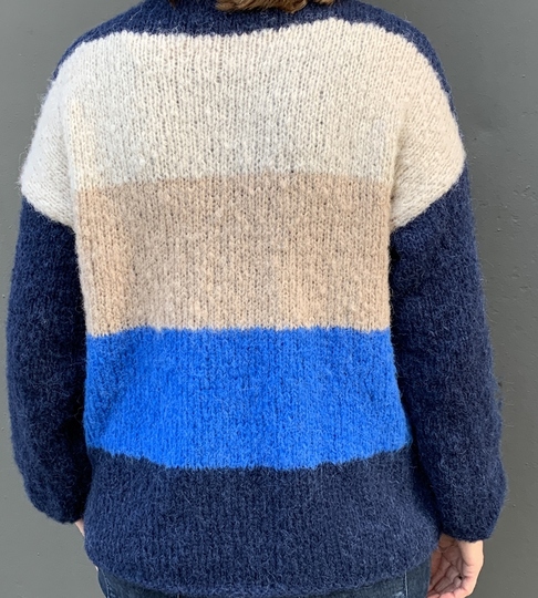 Strickanleitung Pullover Jette Größe 36 – 46 Damenpullvoer