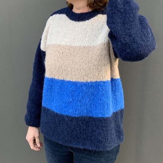 Strickanleitung Pullover Jette Größe 36 – 46 Damenpullvoer