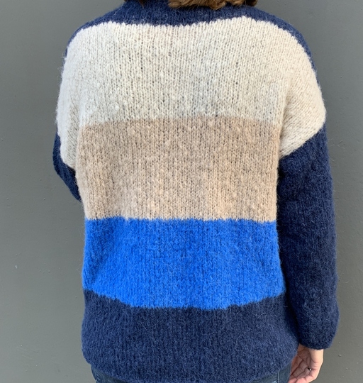 Strickanleitung Pullover Jette Größe 36 – 46 Damenpullvoer
