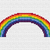 Cross stitch pattern rainbow PDF download, very suitable for beginners