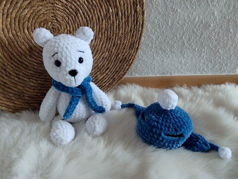 Häkelanleitung Eddy der Eisbär, Amigurumi, Eisbär, Polarbär häkeln