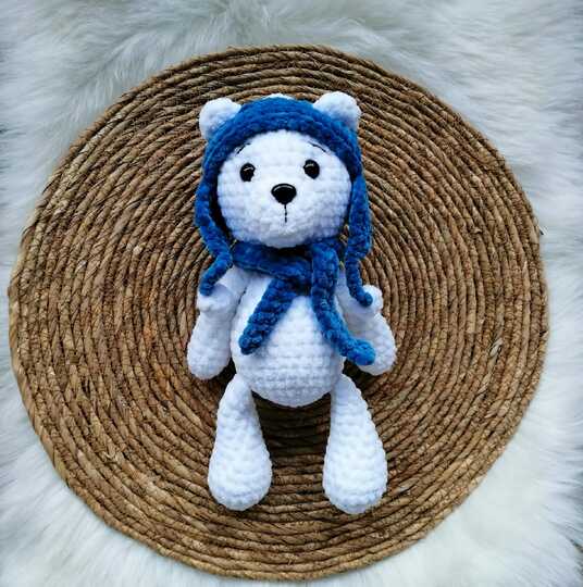Häkelanleitung Eisbär, Amigurumi Bär häkeln, Eisbär häkeln, Polarbär häkeln