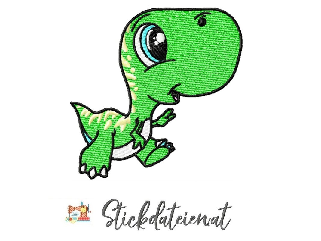 Stickdatei Dino, Dino Stickmuster, digitale Stickdatei Dinosaurier
