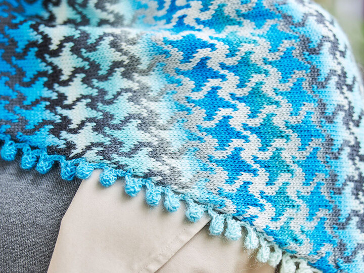 TUCH TÜRKIS-GRAUE WOGEN