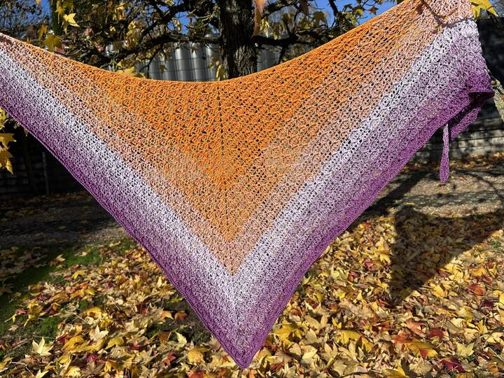 Häkelanleitung Dreieckstuch "Perlenreigen"