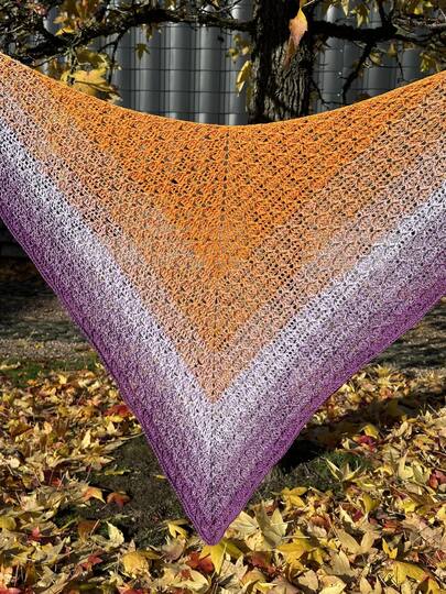 Häkelanleitung Dreieckstuch "Perlenreigen"