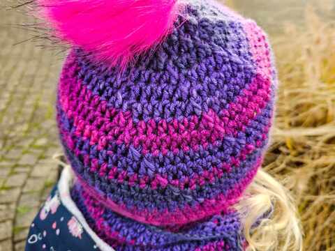 Häkelanleitung für Mütze und Loop ,,Happy Winter" alle Größen