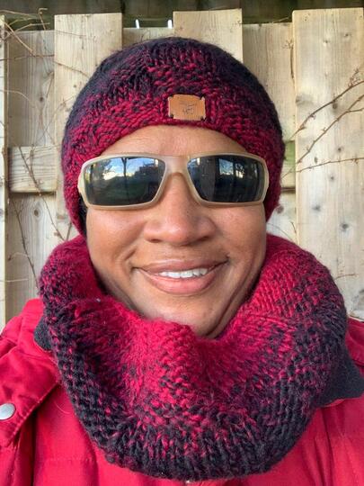 Knit Hat and Cowl Set, basket weave design, easy beginner knit, unisex