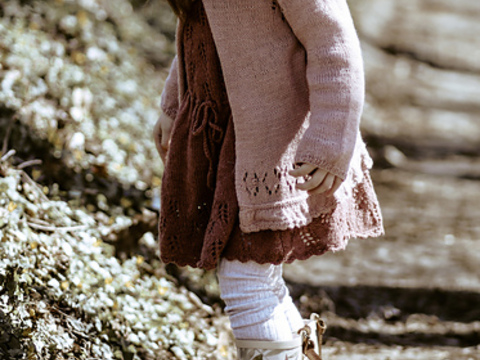 Strickanleitung Kindercardigan Edla Kofte Lykken din