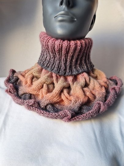 Strickanleitung Schalkragen, Kragenschal, Halswärmer, Loop   #316