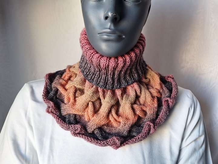 Strickanleitung Schalkragen, Kragenschal, Halswärmer, Loop   #316