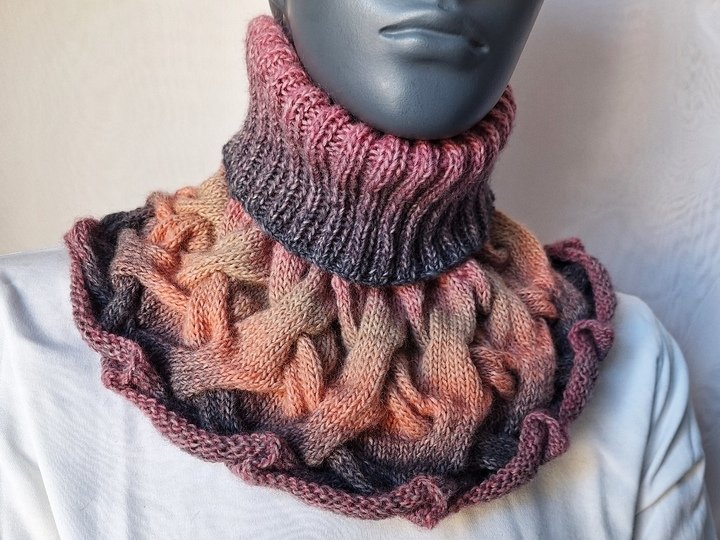 Strickanleitung Schalkragen, Kragenschal, Halswärmer, Loop   #316