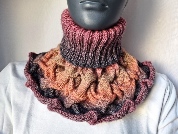 Strickanleitung Schalkragen, Kragenschal, Halswärmer, Loop   #316