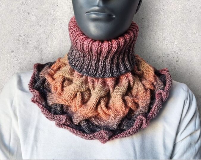 Strickanleitung Schalkragen, Kragenschal, Halswärmer, Loop   #316
