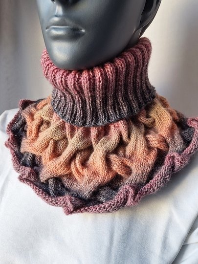 Strickanleitung Schalkragen, Kragenschal, Halswärmer, Loop   #316