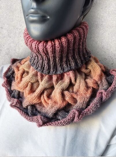 Strickanleitung Schalkragen, Kragenschal, Halswärmer, Loop   #316