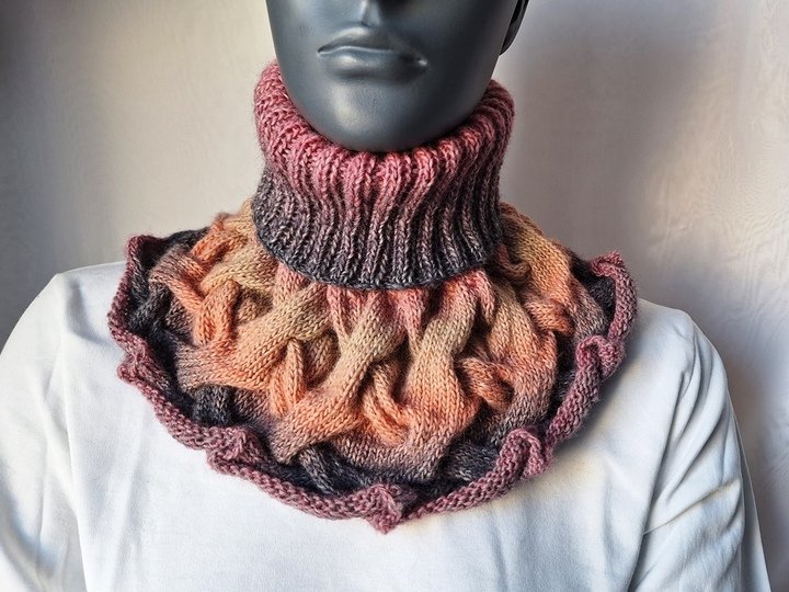 Strickanleitung Schalkragen, Kragenschal, Halswärmer, Loop   #316