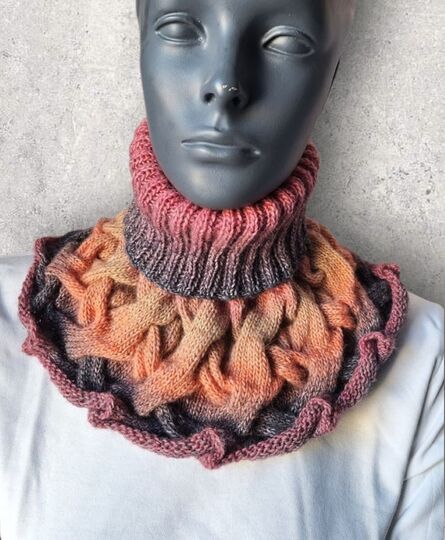 Strickanleitung Schalkragen, Kragenschal, Halswärmer, Loop   #316