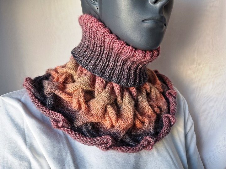 Strickanleitung Schalkragen, Kragenschal, Halswärmer, Loop   #316