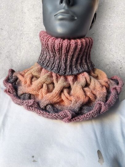 Strickanleitung Schalkragen, Kragenschal, Halswärmer, Loop   #316