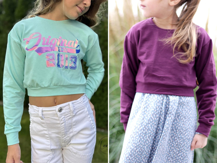 Hoodie "SELMA" (86-164 je 2 Weiten) - Schnittmuster und Anleitung