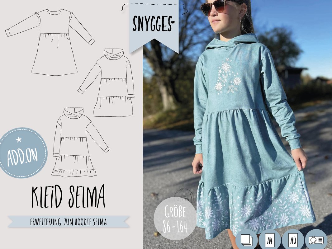 Kleid "SELMA" - AddOn zum Hoodie "SELMA"