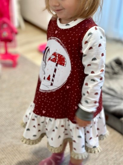 Schnittmuster Nähanleitung Ebook Jerseykleid Mädchen