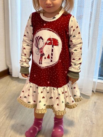 Schnittmuster Nähanleitung Ebook Jerseykleid Mädchen