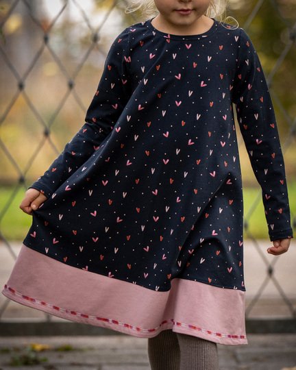 Schnittmuster Nähanleitung Ebook Jerseykleid Mädchen