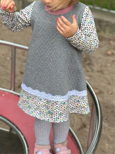 Schnittmuster Nähanleitung Ebook Jerseykleid Mädchen
