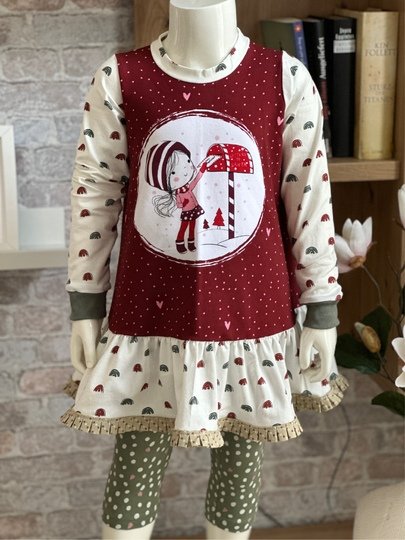 Schnittmuster Nähanleitung Ebook Jerseykleid Mädchen