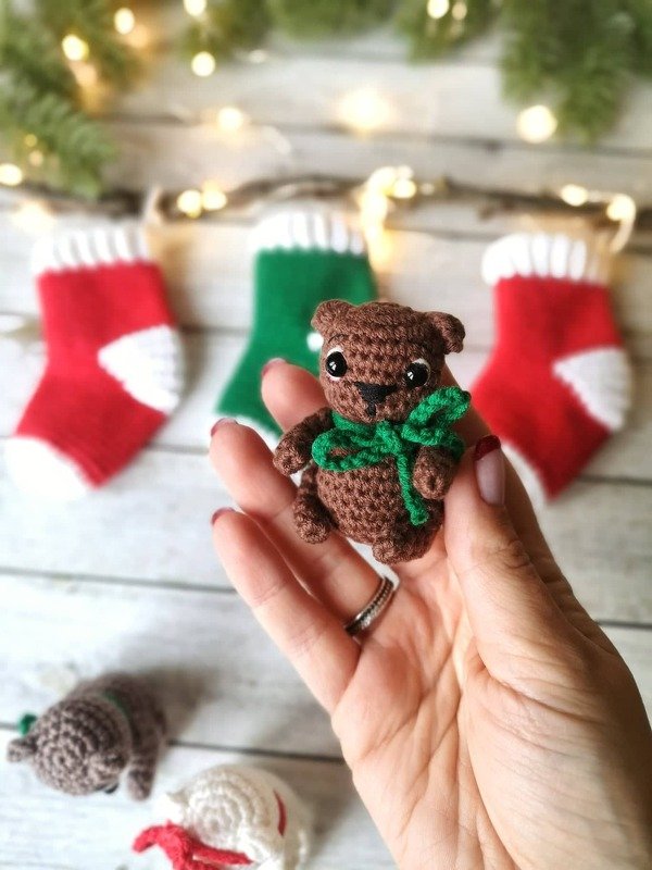 Crochet mini teddy bear amigurumi pattern - Image 6
