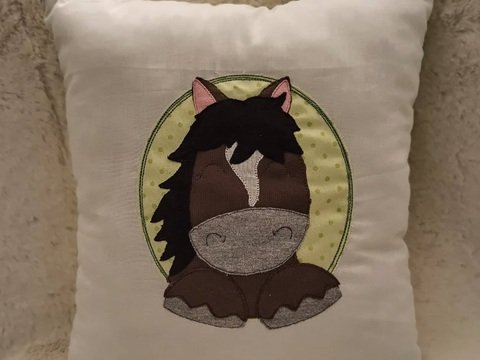 Stickdatei Pferd Pferdestickdatei Tiermotiv Pferdemotiv Pony Pferdekopf