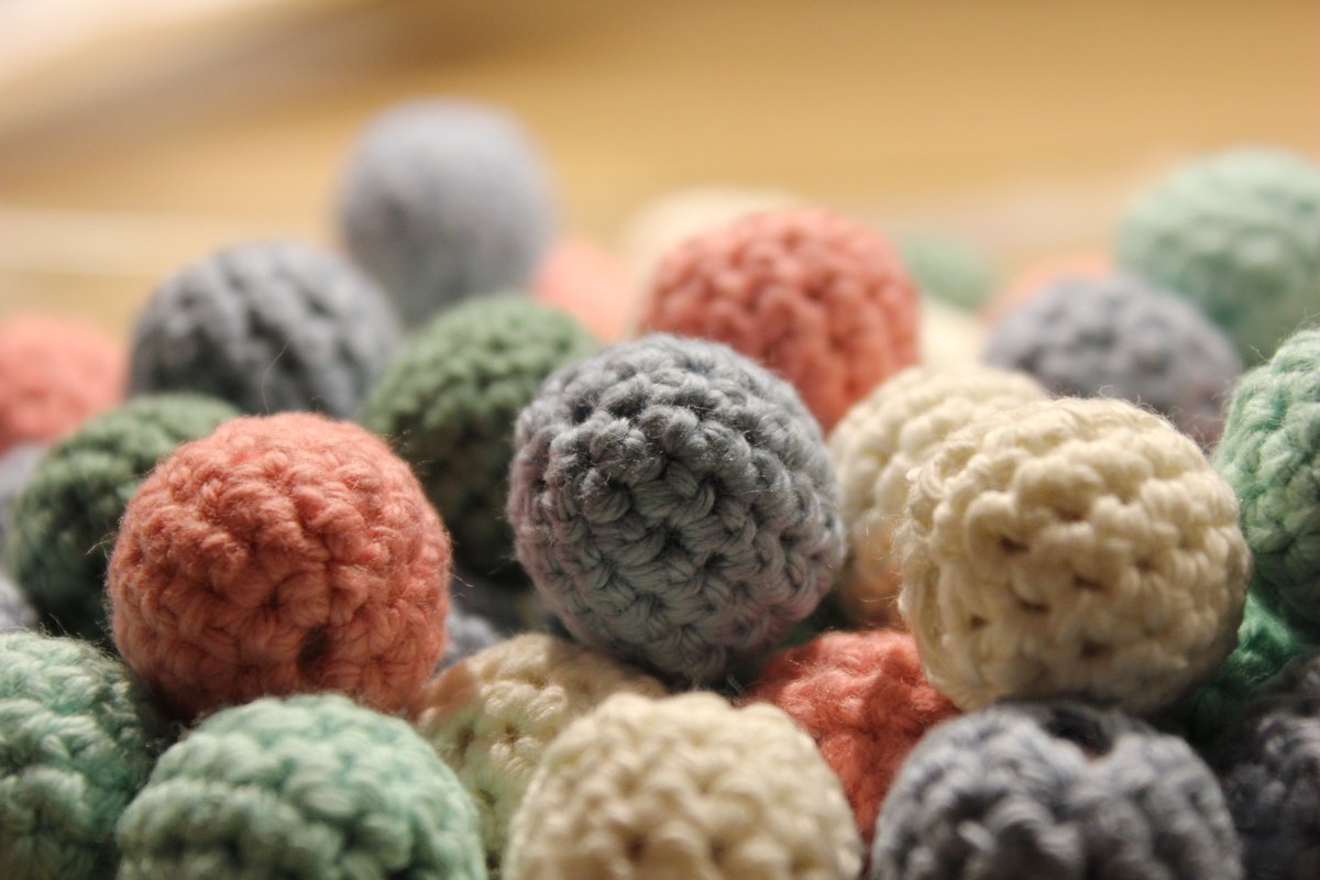 Häkelperlen Häkelkugeln Häkelanleitung Download PDF Baumwolle Wattekugeln - Bild 2