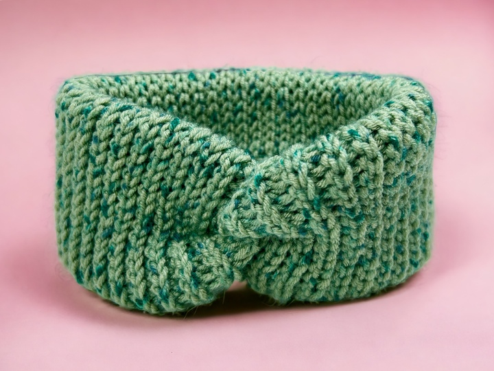 Doppelwandiges cozy Stirnband - Häkelanleitung