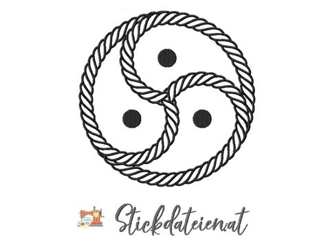 BDSM Emblem Stickdatei, Fifty Shades of Grey, BDSM Stickvorlage