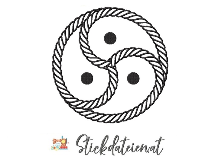 BDSM Emblem Stickdatei, Fifty Shades of Grey, BDSM Stickvorlage