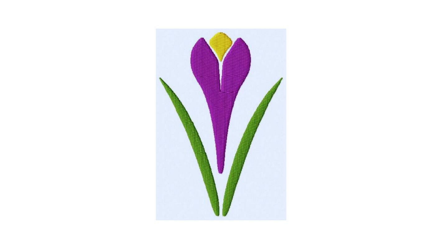 Stickdatei Krokus 10x10 Blume Frühling - Bild 5