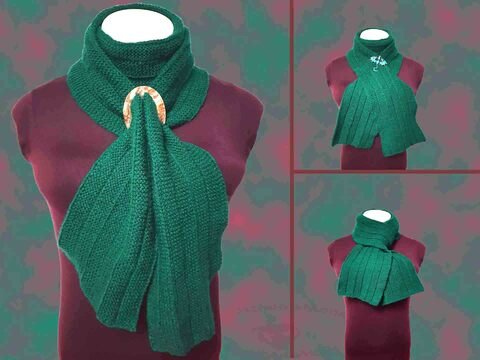 einfacher Kinderschal Männerschal „Linas Lieblingsschal“ beide Seiten schön