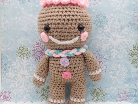 Candy Gingerbread- Amigurumi Crochet Pattern -English