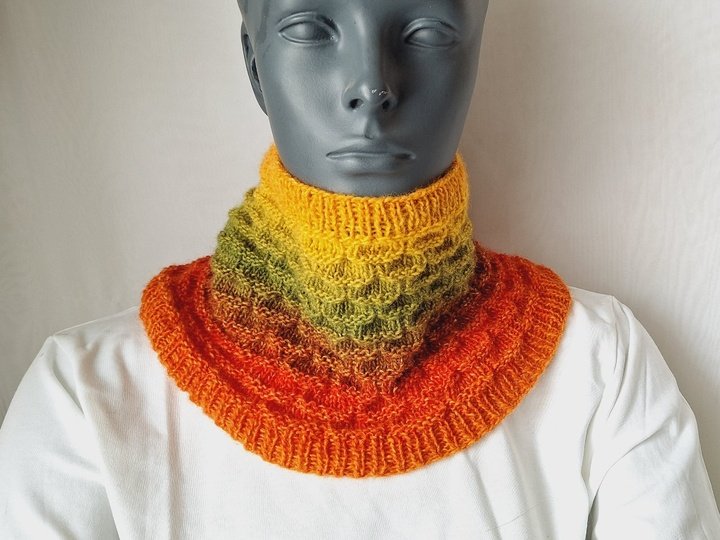 Strickanleitung Halssocke, Loop, Schalkragen