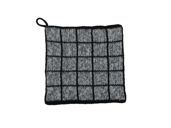 Topflappen Gitter, Strickanleitung zum Nachstricken