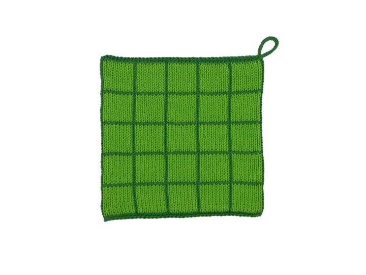 Topflappen Gitter, Strickanleitung zum Nachstricken