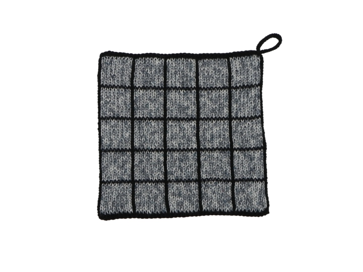 Topflappen Gitter, Strickanleitung zum Nachstricken