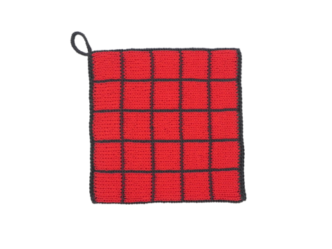 Topflappen Gitter, Strickanleitung zum Nachstricken