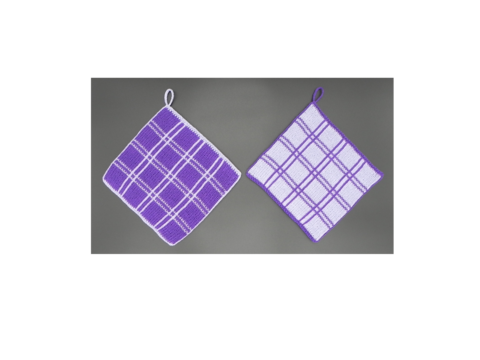 Topflappen Kariertes Muster, PDF-Strickanleitung zum Nachstricken