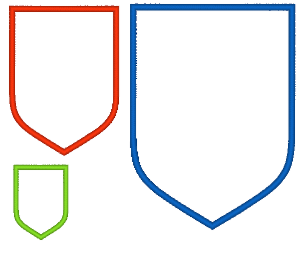 Stickdatei - Wimpel Rahmen Stickdatei