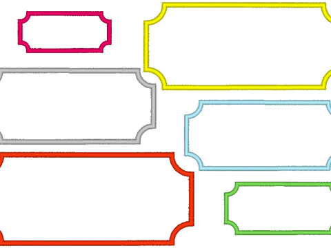 Stickdatei - Rahmen Rechteck Stickdatei