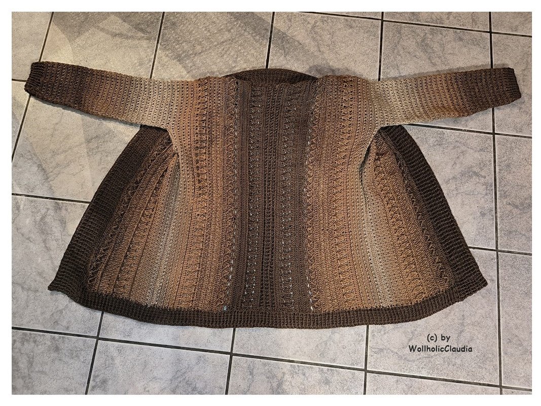 Häkelanleitung Jacke/ Cardigan  "Winterhimmel" - Bild 6